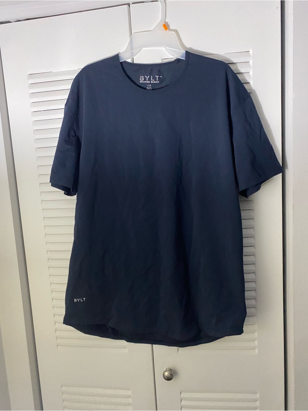 BYLT Basics Navy Short Sleeve Crew Tee